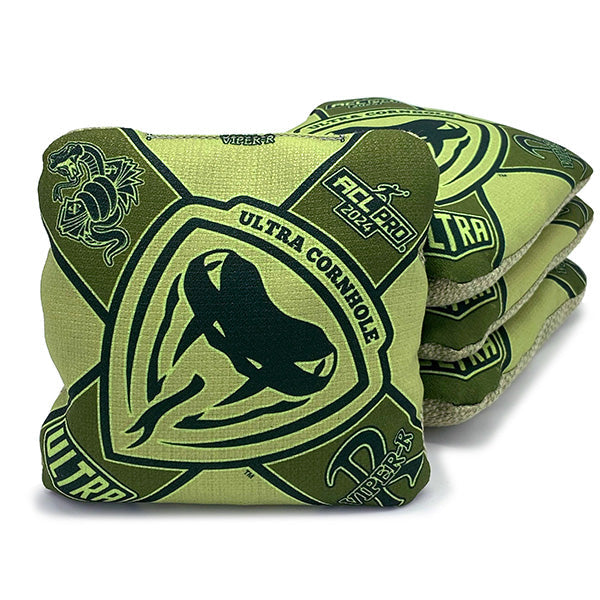Ultra Viper 2025 - R - 1x4 Cornhole Bags Cornhole Bags Ultra Cornhole Green