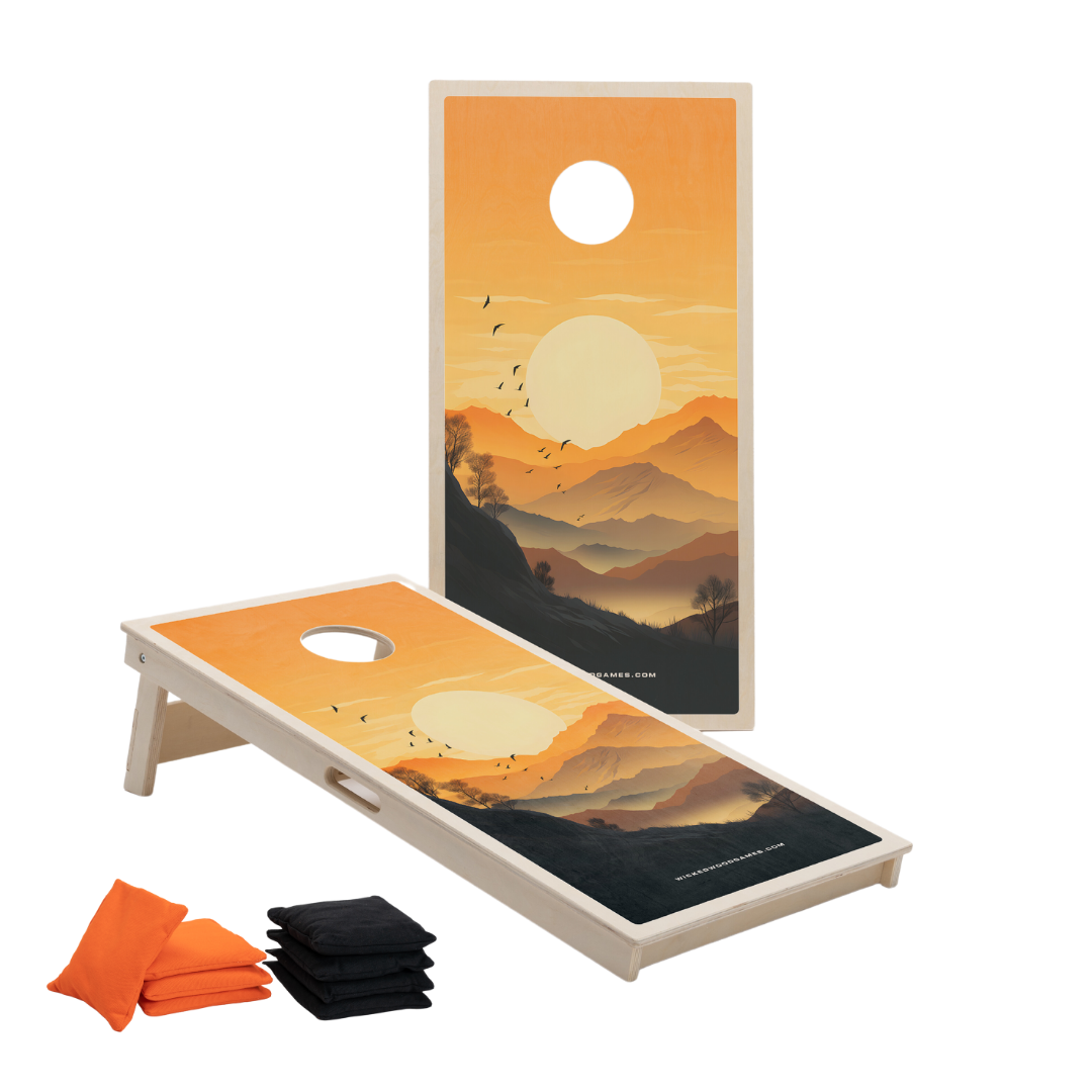 FOOTHILLS - Cornhole Set - 2 board / 2x4 zakjes Cornhole sets Wicked Wood Games