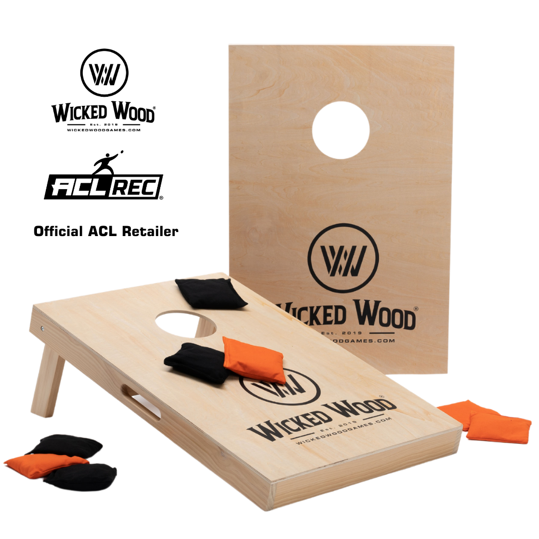 Cornhole Set - 90x60 - Wicked Wood Design Cornhole sets Wicked Wood Games