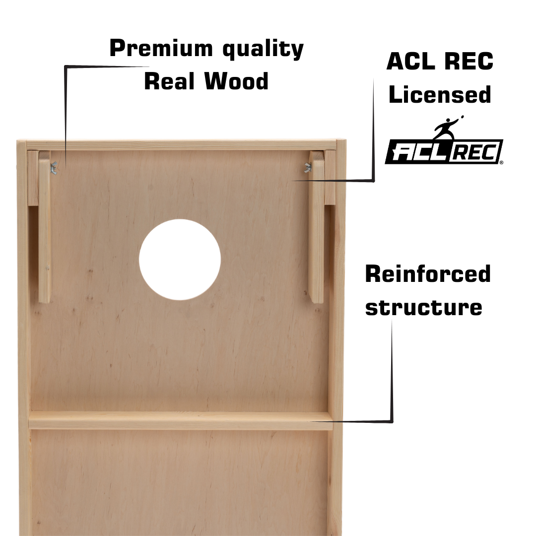 Cornhole Starting Kit - 90x60 - 1x Board / 2x4 Bags - Wicked Wood Cornhole sets Wicked Wood Games