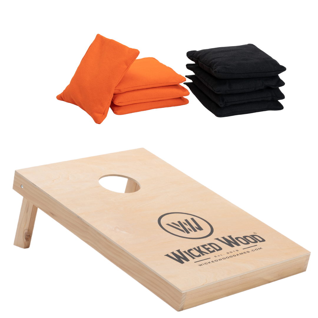 Cornhole Starting Kit - 90x60 - 1x Board / 2x4 Bags - Wicked Wood Cornhole sets Wicked Wood Games