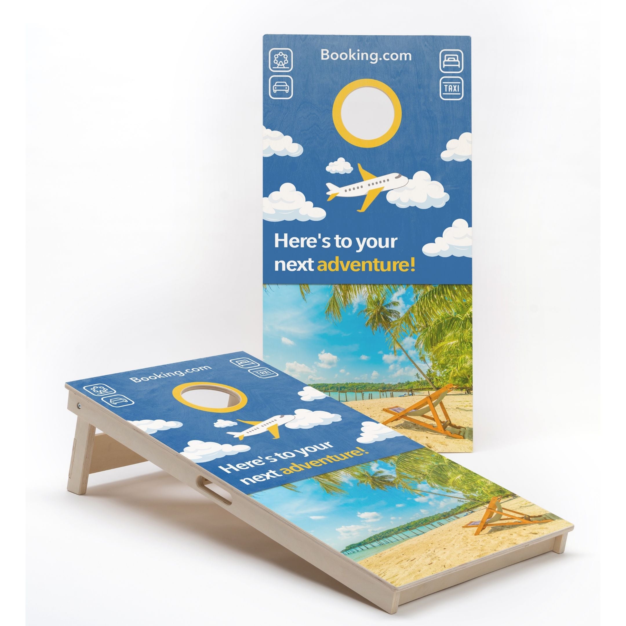 Cornhole Set met Eigen Design Cornhole sets Wicked Wood Games